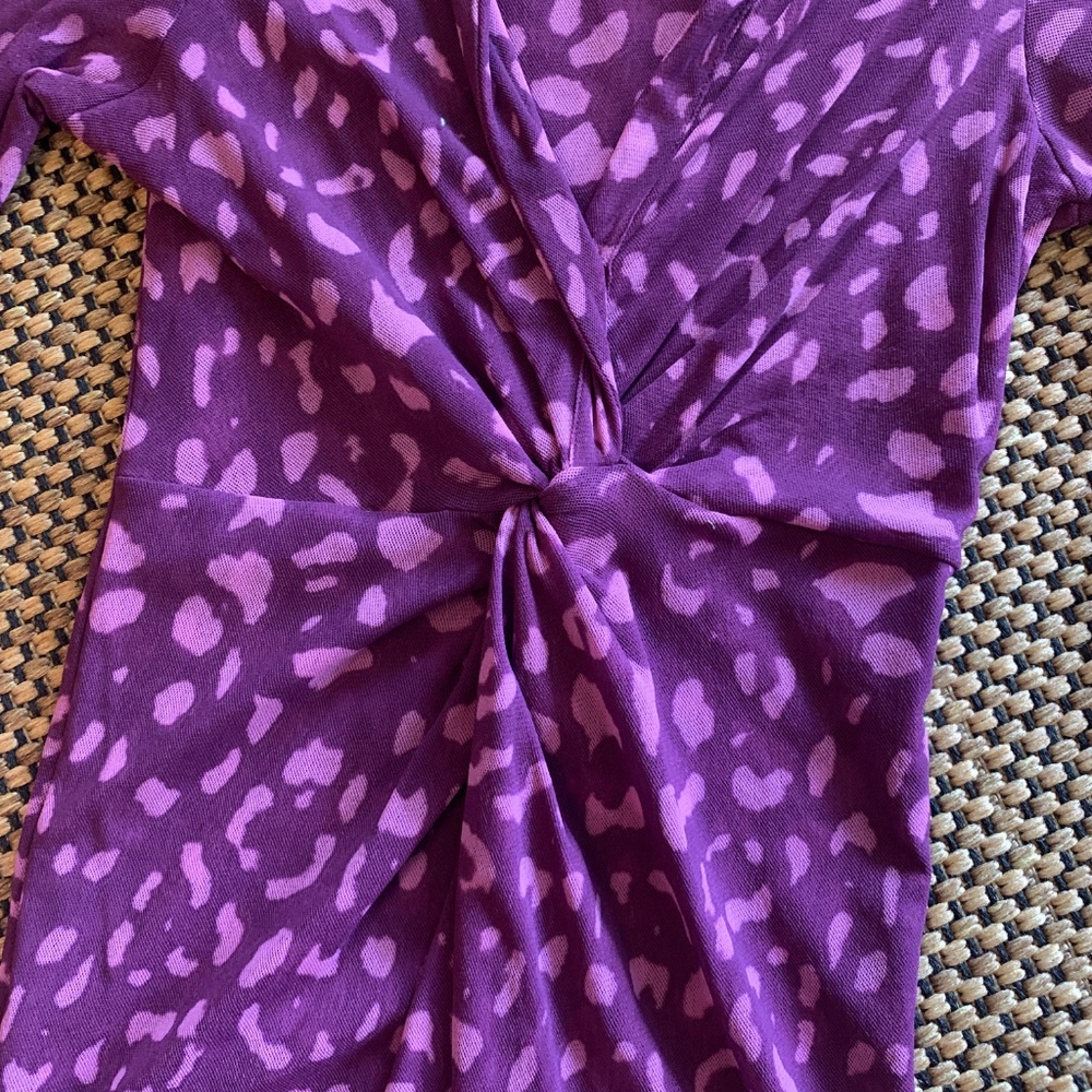 Super Cute Pink/Purple Leopard Print Mesh Shirt! - image 3